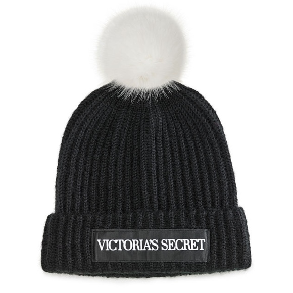 Victoria's Secret Logo Pom-Pom Hat - Picture 2 of 2